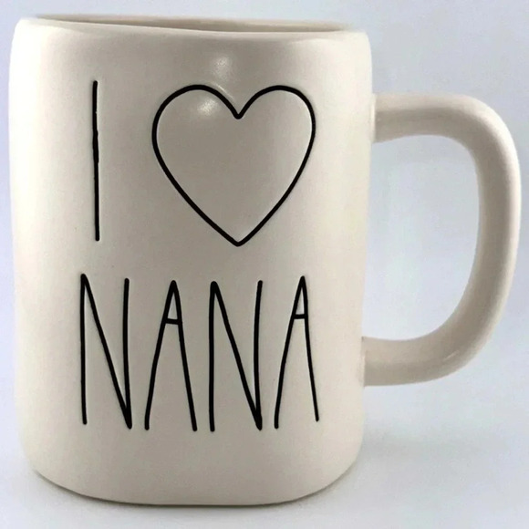 NWT RAE DUNN COFFEE/TEA MUG/CUP I HEART LOVE ❤️ NANA - Picture 1 of 6
